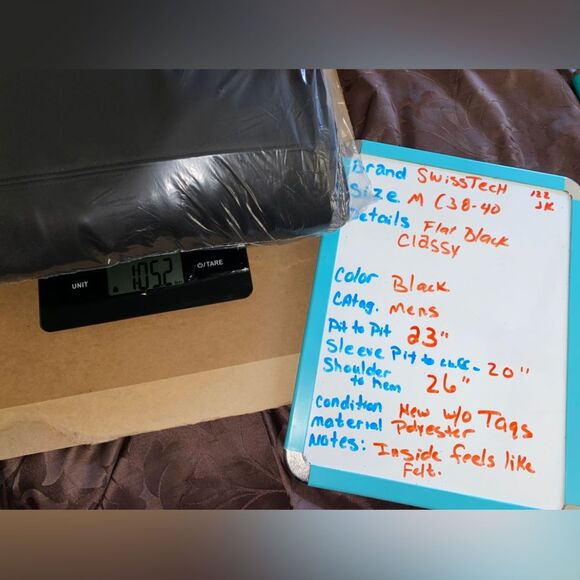 Medium Swiss Tech Men's Black Soot Softshell Jacket - Picture 11 of 11